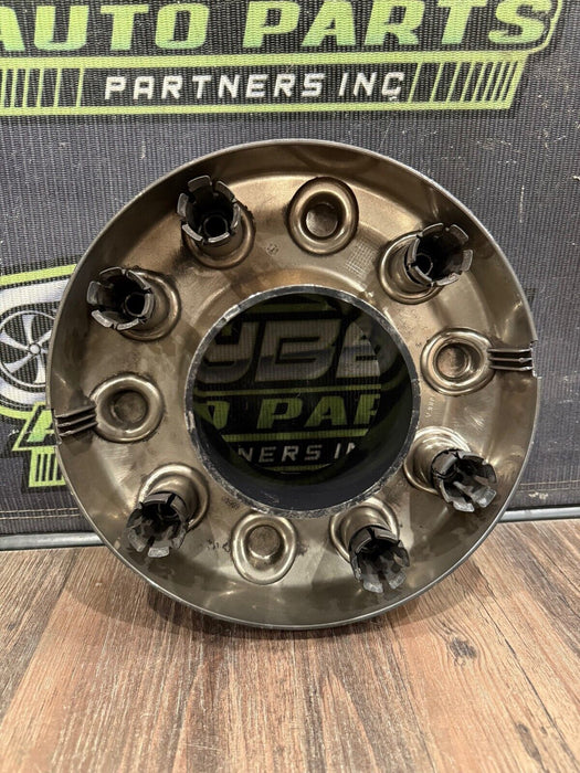 2017-2019 FORD F250 F350 F450 BLACK WHEEL HUB CAPS OEM *READ/CHIPS*