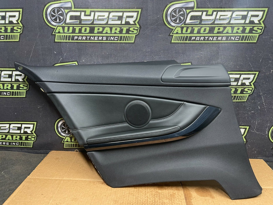 2015 BMW M4 F82 REAR SIDE QUARTER PANEL BLACK LEATHER TRIMS OEM 2016 2017 2018