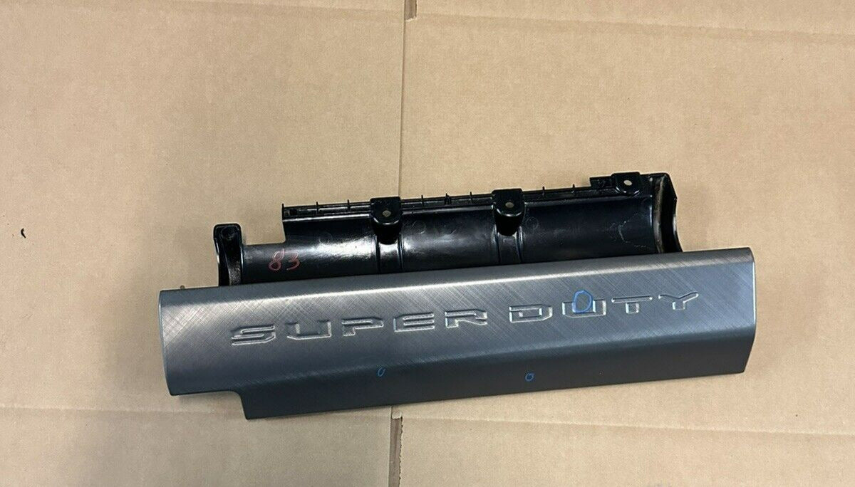 2017-2019 FORD F250 F350 LIMITED SUPER DUTY UPPER PLATINUM GLOVE BOX OEM *DENTS*