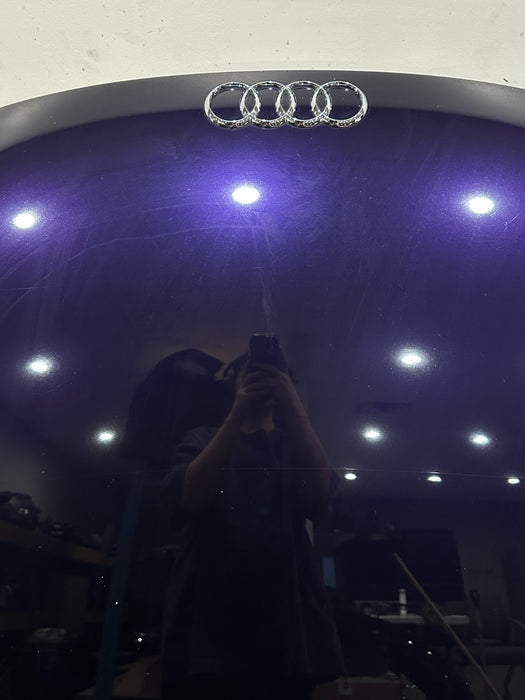 2014 AUDI R8 FRONT HOOD BONNET ASSEMBLY OEM GENUINE PURPLE