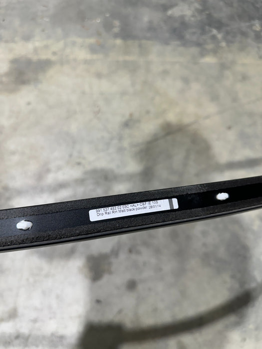 2014 PORSCHE 911 TURBO S RIGHT ROOF MOULDING TRIM OEM 991.537.482.02