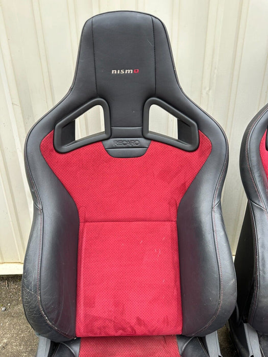 2017 NISSAN 370Z NISMO RECARO SEATS DRIVER PASSENGER OEM 2009-2020