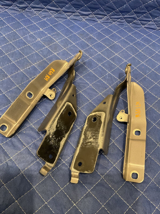 2017 INFINITI Q50 RED SPORT 400 LEFT RIGHT HOOD HINGES BRACKET (GRAY) PAIR