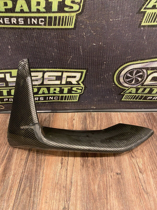 2018 BMW M3 COMP FRONT RIGHT CARBON FIBER CORNER SPLITTER COVER OEM DAMAGED/READ