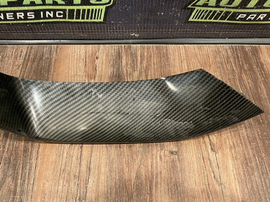 2018 BMW M3 COMP FRONT RIGHT CARBON FIBER CORNER SPLITTER COVER OEM DAMAGED/READ