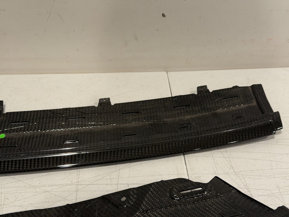 2020 2021 2022 2023 AUDI R8 CARBON FIBER FRONT BUMPER SPLITTER LIP OEM GENUINE