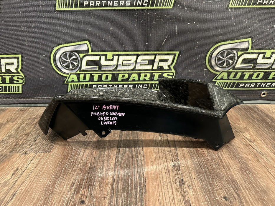 2012 LAMBORGHINI AVENTADOR FORGED CARBON FIBER OVERLAY (WRAP) TRIM SET OEM