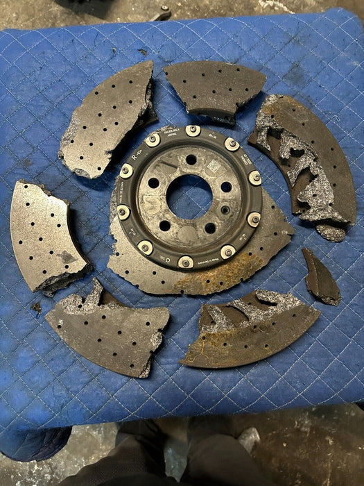 2017 2018 AUDI R8 CARBON CERAMIC ROTOR OEM GENUINE *DAMAGED*