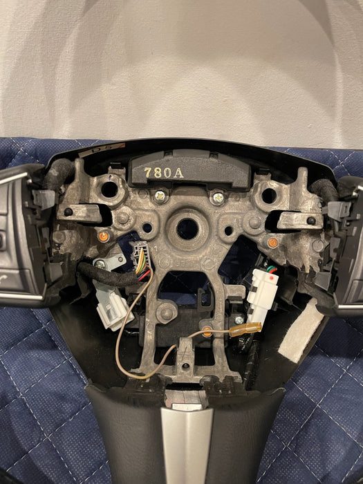 2017 INFINITI Q50 RED SPORT BLACK LEATHER STEERING WHEEL W CONTROLS OEM
