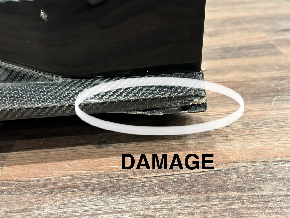 2021 AUDI R8 DRIVER LEFT CARBON FIBER SIDE SKIRT ONLY *DAMAGE/PPF FLAWS*