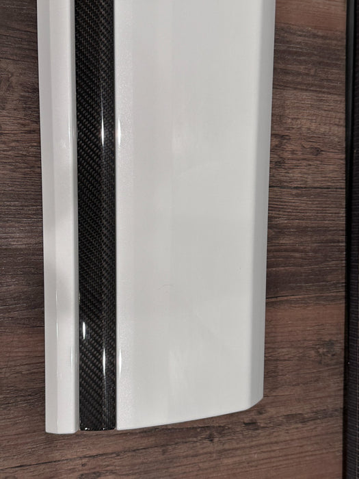 2020 AUDI RS Q8 REAR LEFT LOWER DOOR MOLDING CARBON FIBER TRIM OEM 4M8 853 969 D