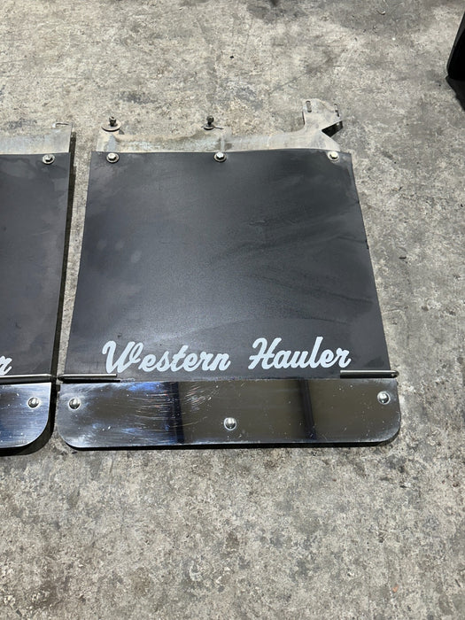 2020-2022 FORD F350 F450 MUD FLAPS SPLASH SHIELD WITH CHROME OEM