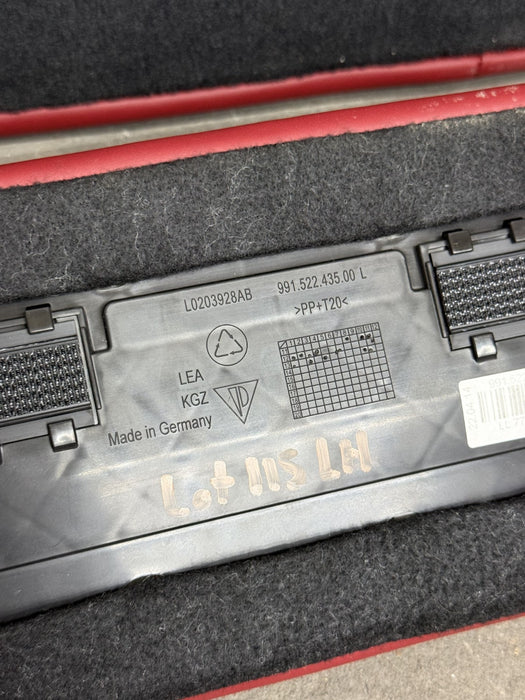 2014 PORSCHE 911 TURBO S 991 REAR SEATS RED OEM GENUINE