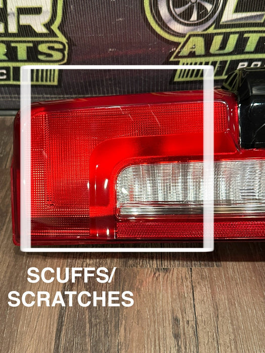 2023-2024 FORD F350 DRIVER LEFT HALOGEN TAIL LIGHT OEM *READ/SCUFFS*