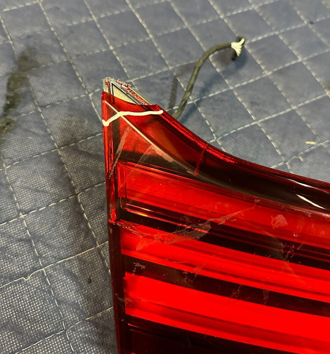 2015-2020 BMW M4 F82 COUPE LEFT INNER TRUNK TAIL LIGHT 63219491590 ~LENS CHIPPED