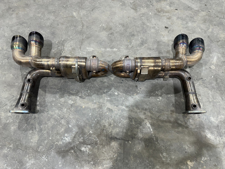 2014 PORSCHE 911 TURBO S 991 Fi Exhaust SYSTEM TITANIUM VALVED