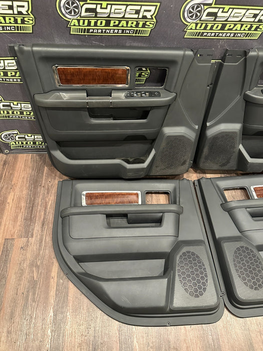 2012 DODGE RAM 3500 MEGA CAB FRONT REAR LEFT RIGHT DOOR PANEL SET OF 4 ~READ~