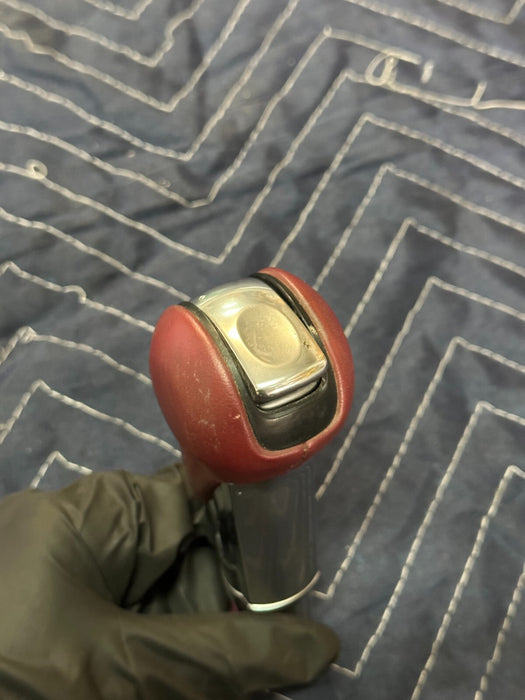 2018 PORSCHE 718 982 BOXTER S AUTOMATIC SHIFT KNOB RED LEATHER PDK OEM