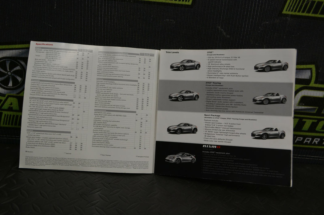 2011 370Z NISMO BROCHURE OEM MANUAL