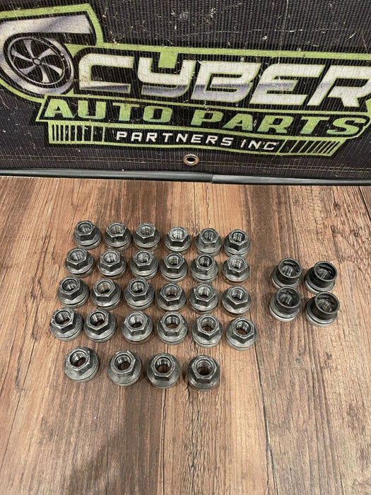 2017-24 FORD F350 DUALLY SUPERDUTY 6.7L 32 PIECE LUG NUTS OEM *READ/MISS KEY*