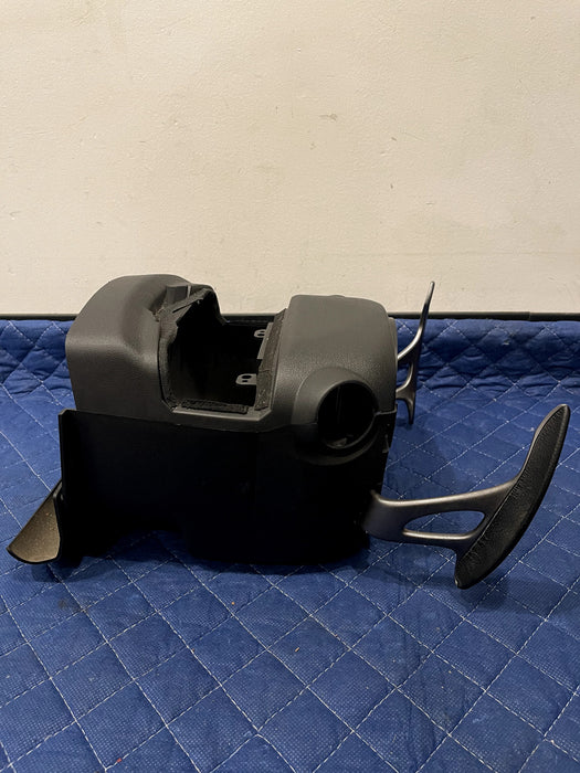 2017 NISSAN 370Z NISMO STEERING COLUMN COVER GUN METAL GRAY PADDLE SHIFTERS OEM