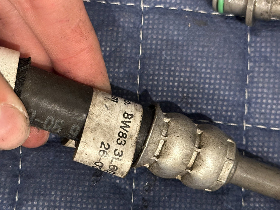 2015 JAGUAR F TYPE R POWER STEERING OIL COOLER LINE HOSE 8W83 3L602 AC OEM