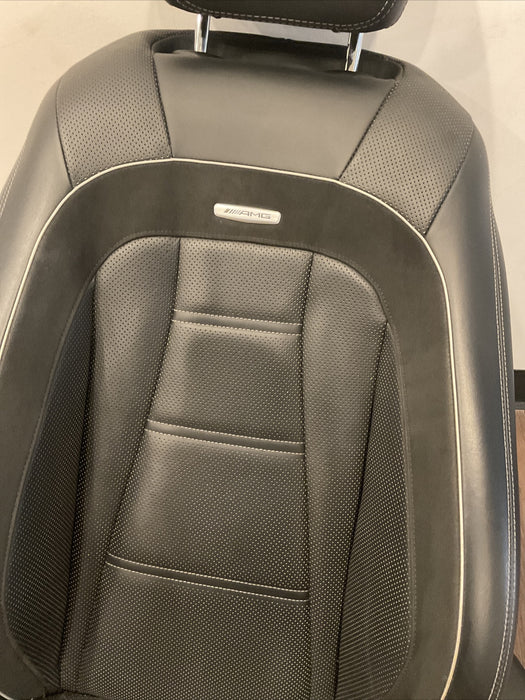 2017-2022 MERCEDES-BENZ E63S AMG W213 FRONT DRIVER SEAT HEATED BLACK OEM~DAMAGE~