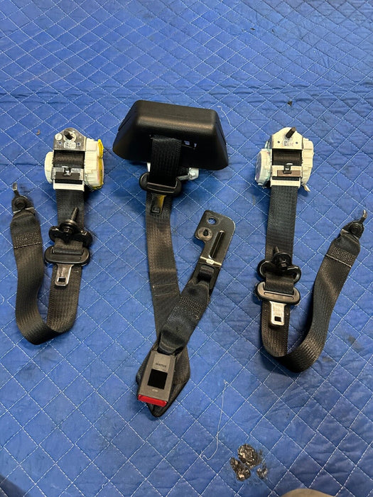 2019 FORD F250 LARIAT REAR LEFT RIGHT MIDDLE SEATBELTS SEATBELT BLACK OEM (3)