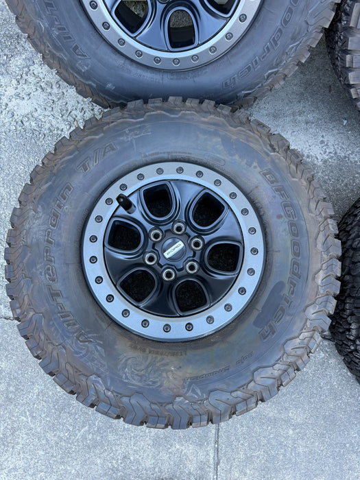 2023 FORD F150 RAPTOR OEM FACTORY TAKEOFF WHEELS TIRES BFGOODRICH 35" TIRES
