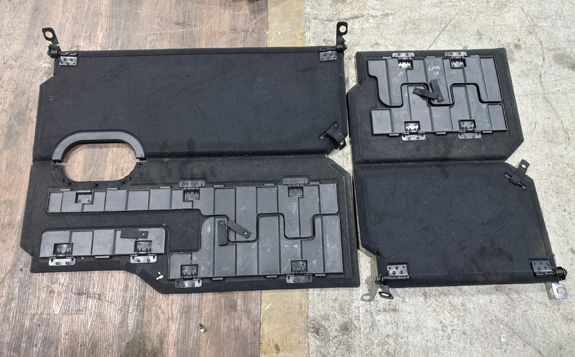 2024 DODGE RAM 3500 LARAMIE BLACK CARPETED REAR UNDER SEAT STORAGE TRAYS OEM