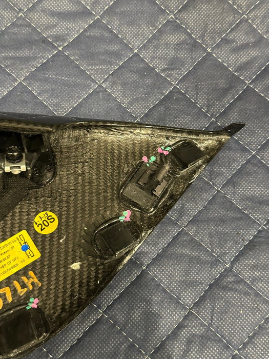 2012 AUDI R8 LEFT DRIVER DOOR CARBON FIBER TRIM PANEL OEM 423 868 091