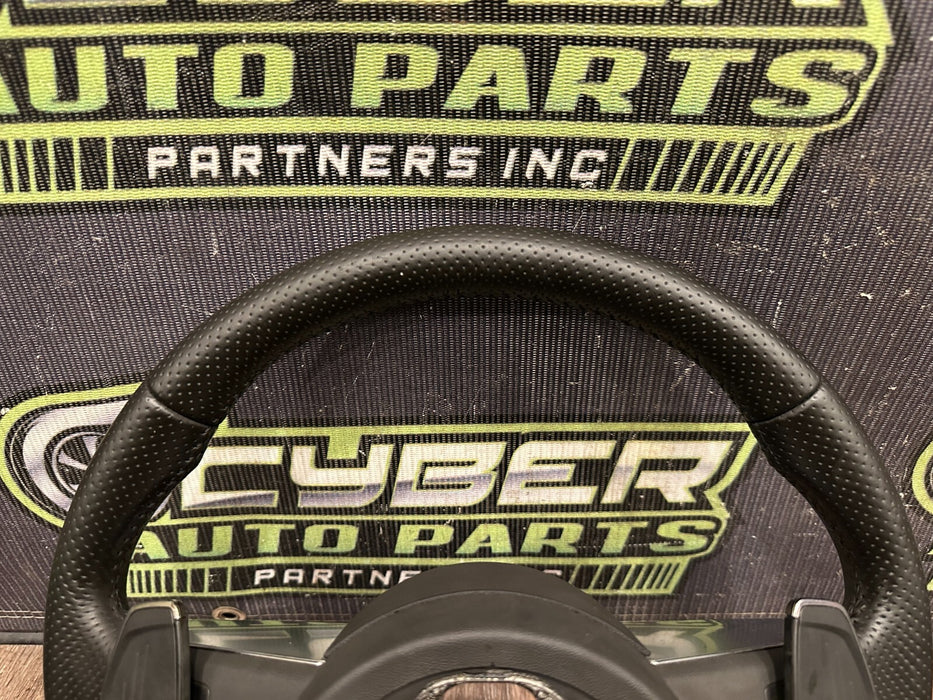 2021 AUDI R8 LEATHER STEERING WHEEL W PADDLE SHIFTERS OEM *COSTMETIC FLAWS/READ*