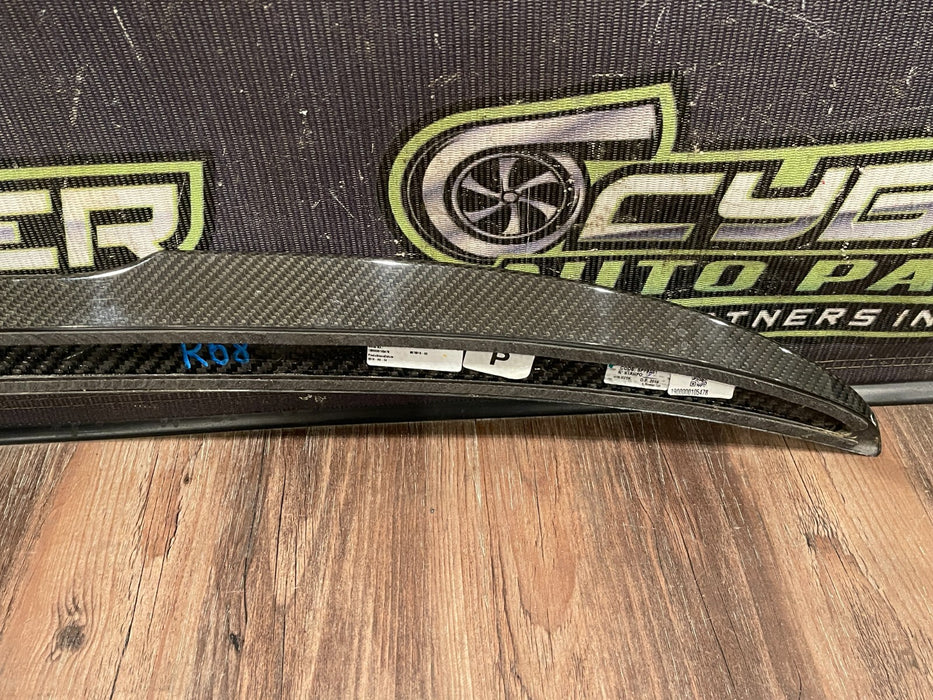 2020 BMW M8 COMP F93 G16 TRUNK CARBON FIBER SPOILER OEM *SUN DAMAGE/READ*