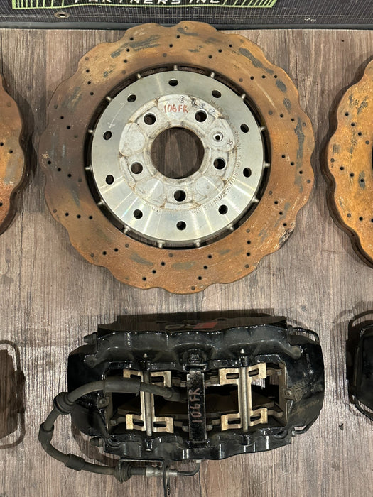 2014-15 AUDI R8 FRONT REAR LEFT RIGHT ROTORS & CALIPERS SET OEM *READ!*