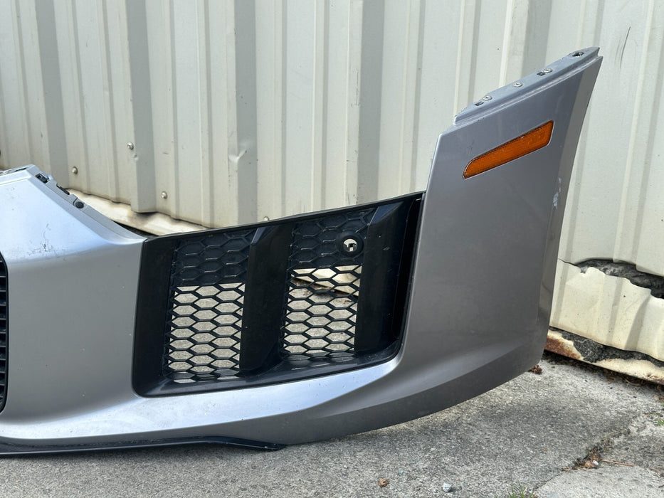 2017 2018 AUDI R8 FRONT BUMPER COVER ASSEMBLY W/ GRILLES OEM SILVER