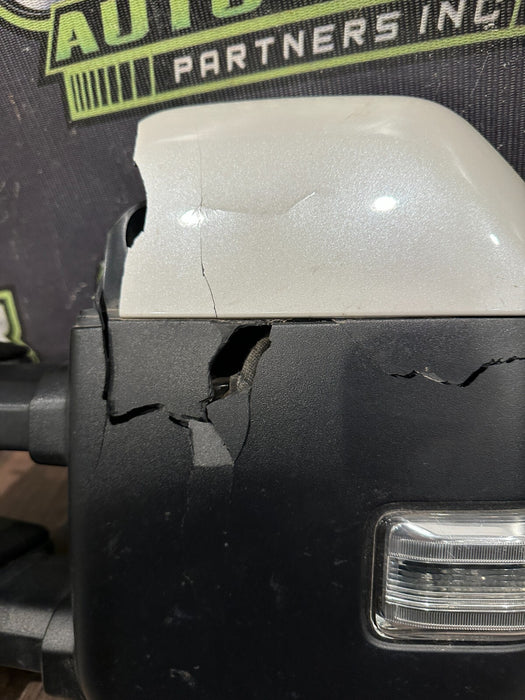 2017-2022 FORD F250 F350 F450 PLATINUM LEFT DOOR TOW MIRROR ~DAMAGE~