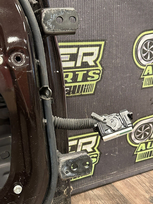 2010 NISSAN 370Z DRIVER LEFT DOOR SHELL BLACK CHEERY (NAG) OEM *READ DESC/FLAWS*