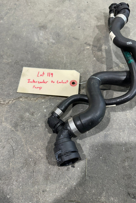 2024 BMW M3 M4 G80 G82 INTERCOOLER TO COOLANT PUMP HOSE OEM 8096450 809644703