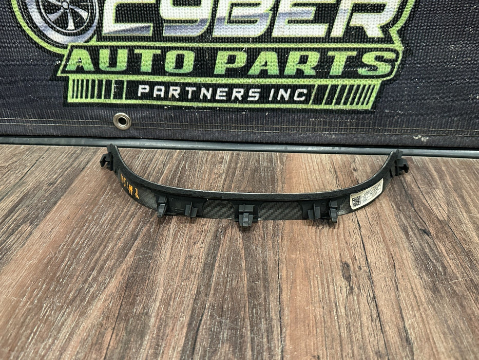 2021 AUDI R8 DASHBOARD LEFT CARBON FIBER TRIM OEM 4S1857237 D *HEAT FLAWS 2-3*