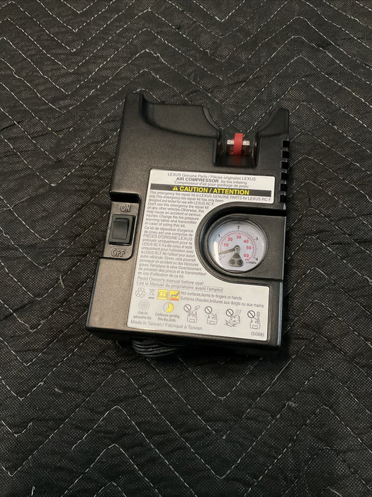 2015 Lexus RCF Tire Service Kit Air Compressor W/O Tube Line