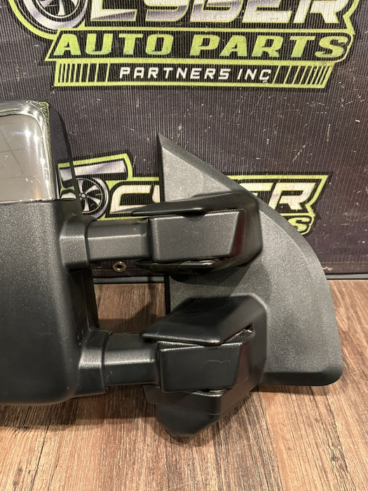 2023-2024 FORD F350 PASSENGER RIGHT CHROME CAP TOW MIRROR W CAMERA OEM