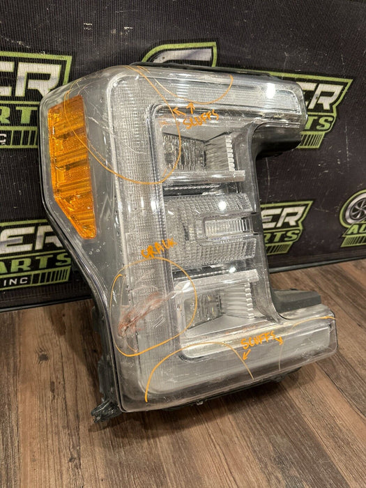 2017-2019 FORD F250 F350 F450 PASSENGER RIGHT LED HEADLIGHT OEM *READ/DAMAGED!!*