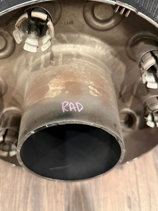 2017-2019 FORD F250 F350 F450 BLACK WHEEL HUB CAPS OEM *READ/CHIPS*