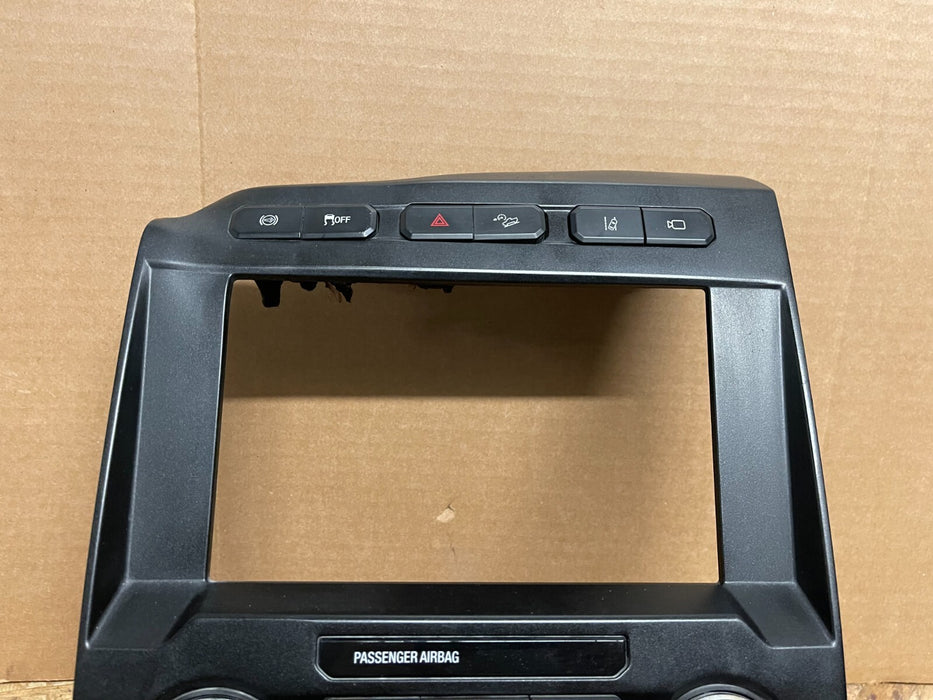 2017 2018 2019 FORD F250 F350 CENTER DASH UNIT HVAC BEZEL *BURN DAMAGE* OEM