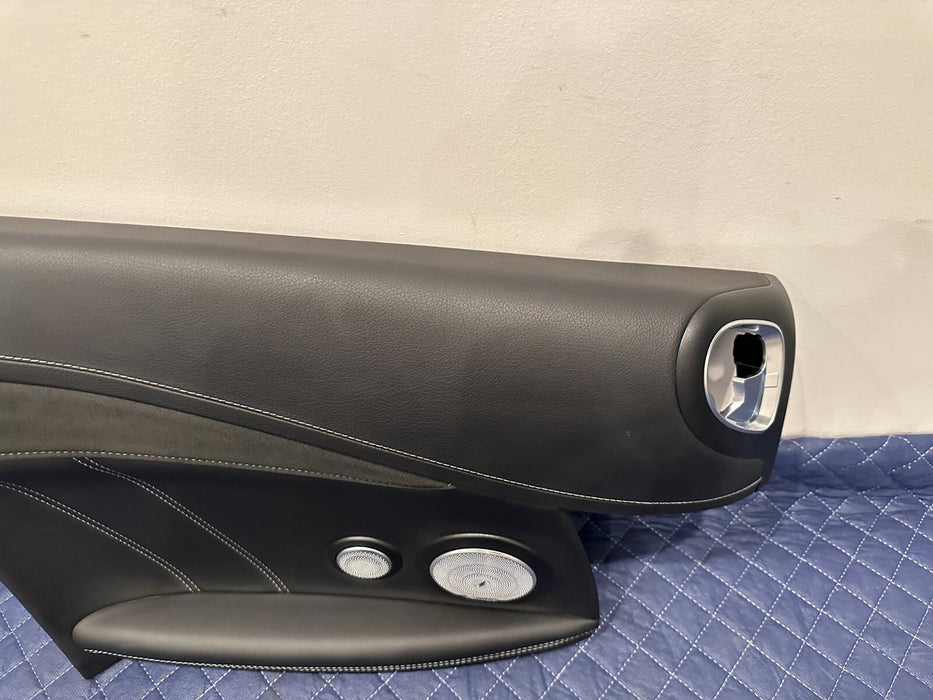 2017 MERCEDES BENZ C63 AMG CABRIOLET REAR DRIVER LEFT DOOR PANEL W ALCANTERA OEM