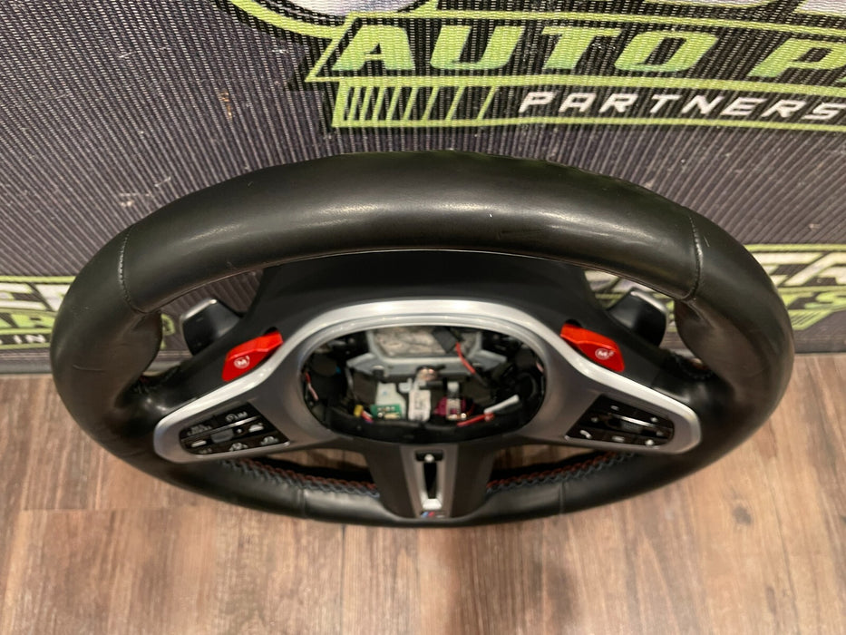 2020 BMW M8 COMPETITION F93 G16 LEATHER HEATED STEERING WHEEL OEM *FLAWS/READ*