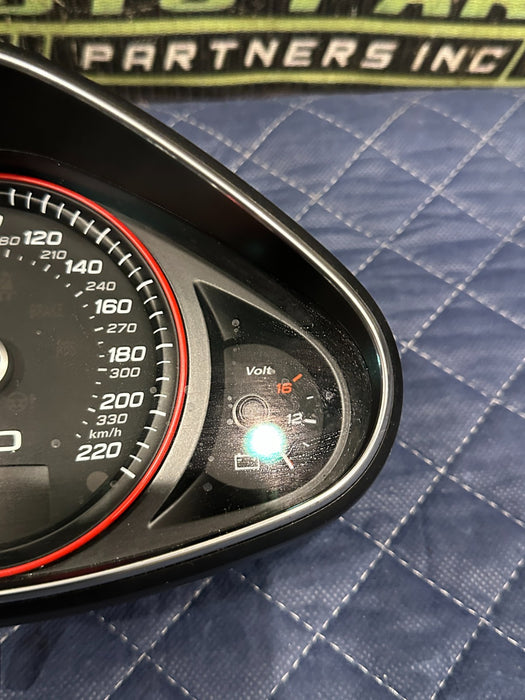 2014 AUDI R8 V10 SPEEDOMETER AUTO INSTRUMENTAL GAUGE CLUSTER OEM ~READ~