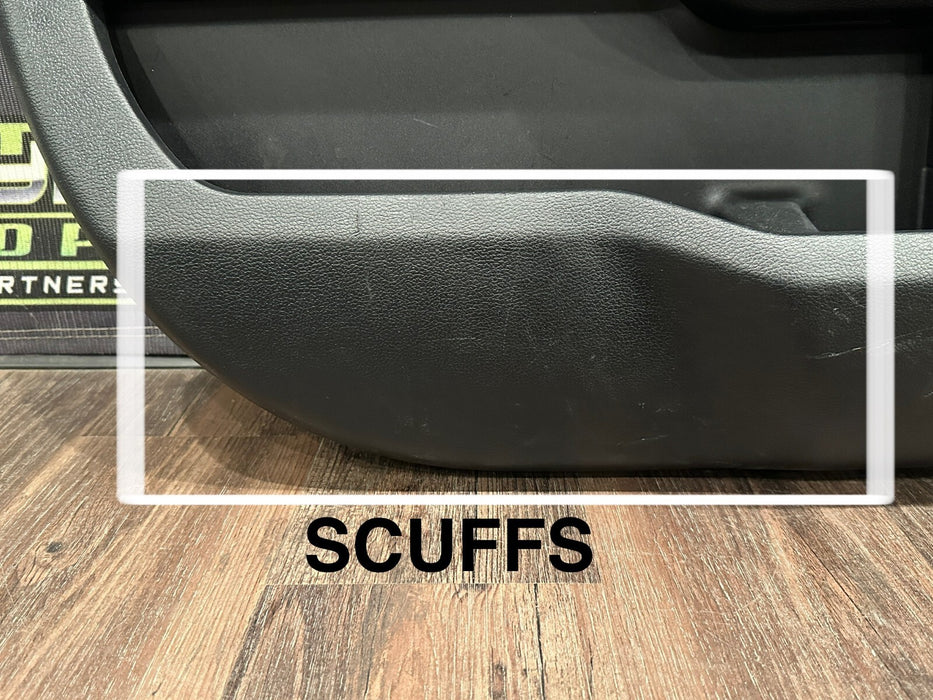 2017-2019 FORD 350 F450 PLATINUM REAR DRIVER LEFT DOOR PANEL OEM *WEAR 4-10*