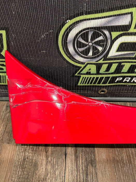 2018 AUDI R8 PLUS FRONT PASSENGER RIGHT RED FENDER PANEL OEM *CRACK/READ*