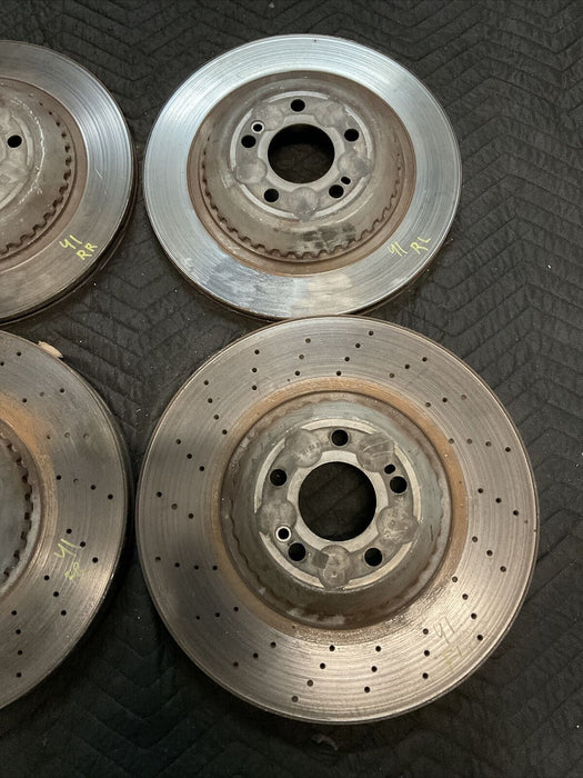 2014 MERCEDES S550 W222 BRAKE ROTORS FRONT REAR SET OEM